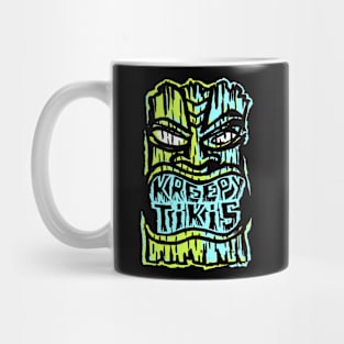 Kreepy Tikis logo Green Aqua Mug